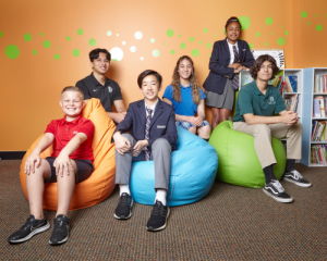 six kids posing for fairmont