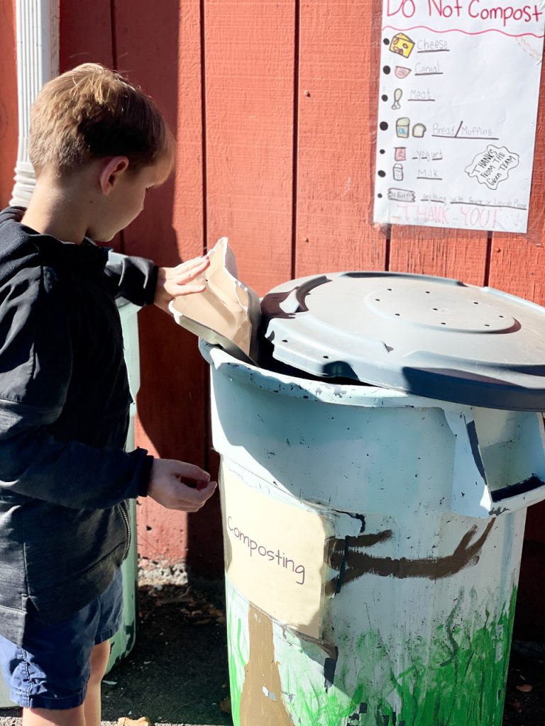 Trabuco Elementary School composting bin