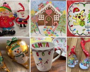 Art Therapy OC Holiday Crafts with family